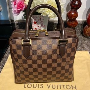 💯 Authentic Louis Vuitton BRERA Damier Ebene Handbag